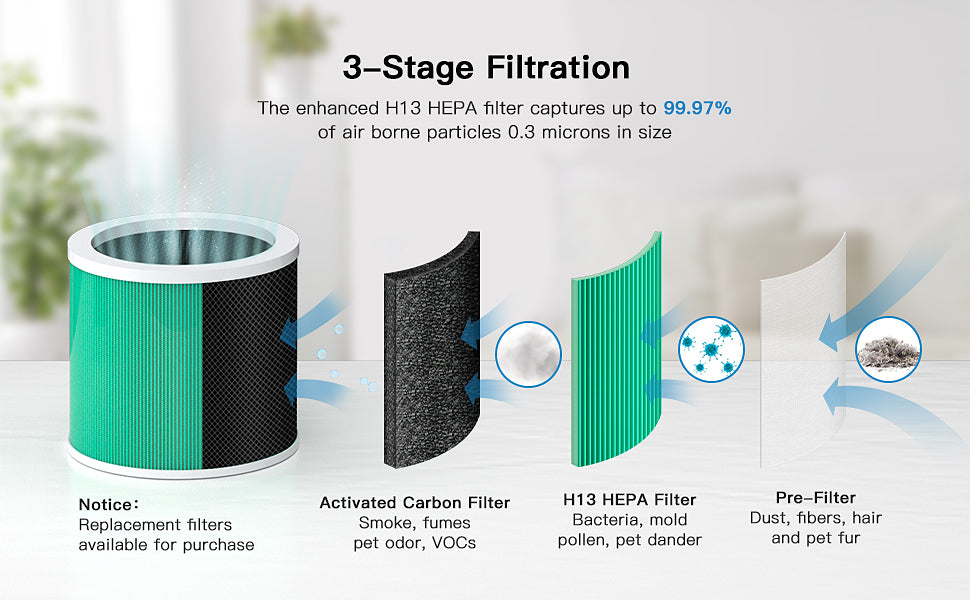 XP150 H13 HEPA Replacement Filter