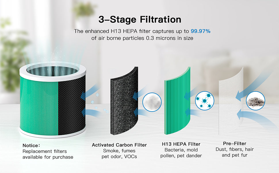 XP150 H13 HEPA Replacement Filter - Purafide