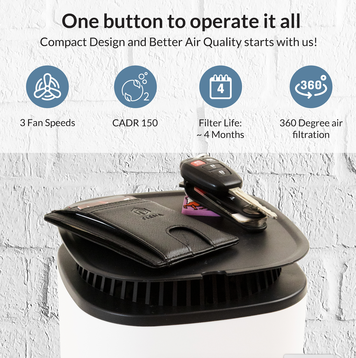 XP150 Tray-Top Air Purifier