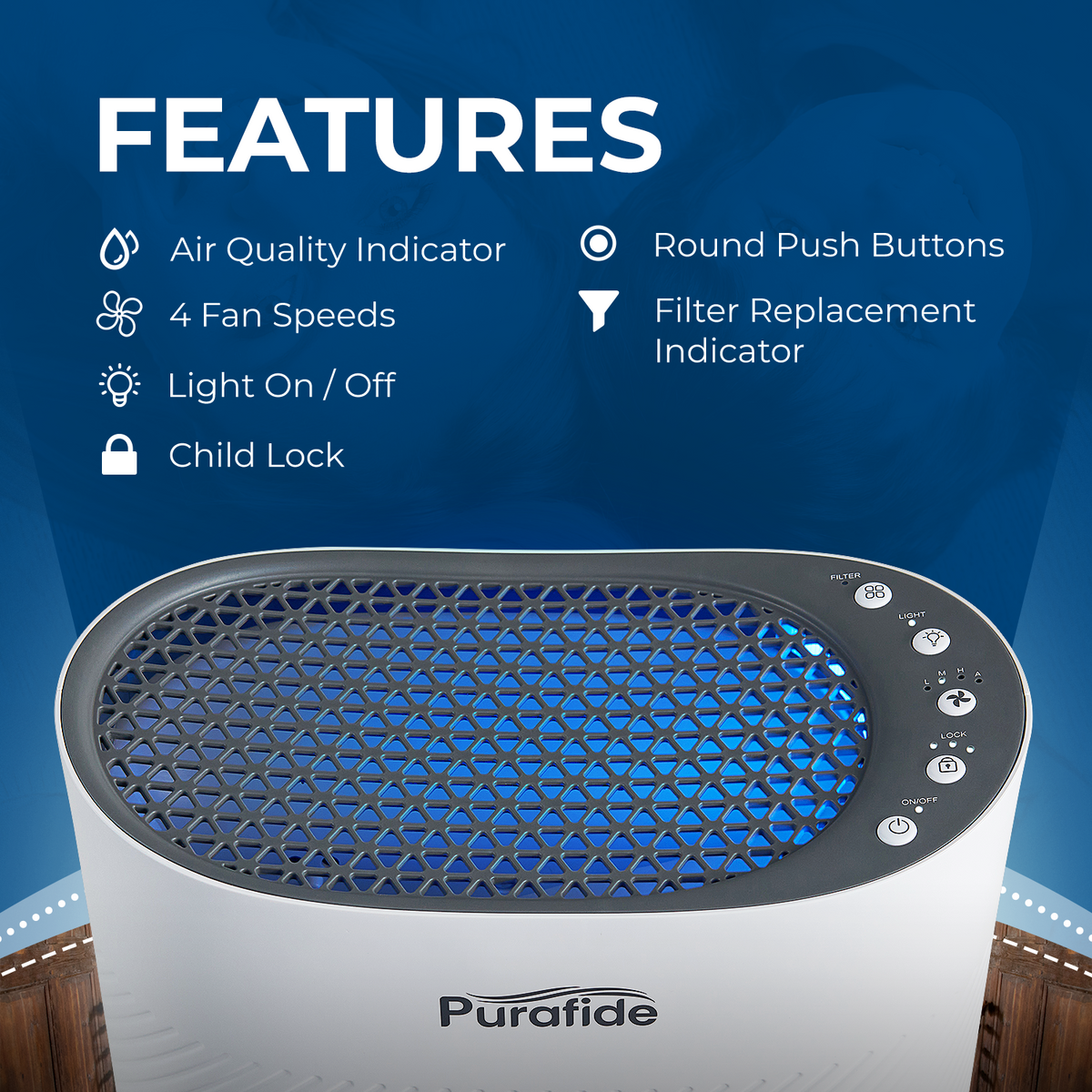 Purafide XP280 H13 HEPA Air Purifier
